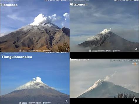 MultiCam POPOCATÉPETL UNA MARAVILLA VER LOS CAMBIOS DEL VOLCÁN EN