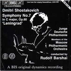 Dmitri Shostakovich Rudolf Barshai Symphony No 7 In C Major Op 60