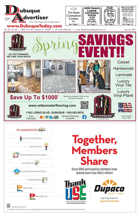 The Dubuque Advertiser May 18, 2022 by The Dubuque Advertiser - Issuu