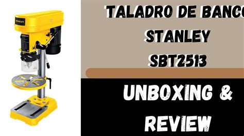 Taladro De Banco Stanley Sbt Hp Youtube