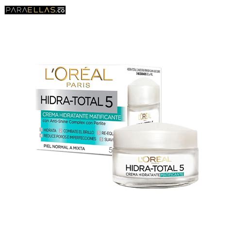 Crema Facial Hidratante Matificante Hidra Total Lor Al X Ml