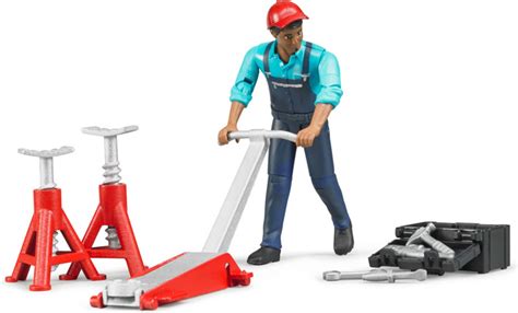 Bruder Figure Set Garage Equipment 62100