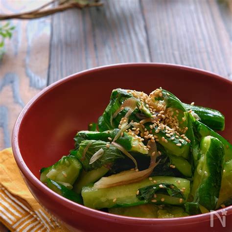 【らくレピ】ポリ袋で簡単！たたききゅうりの香味野菜漬け レシピサイトnadia