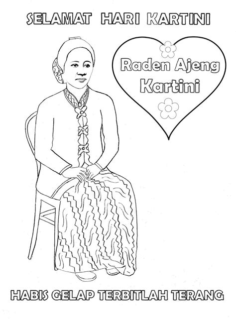 Kumpulan Sketsa Gambar Ra Kartini Untuk Diwarnai Blog Pengajar Tekno