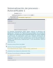 Sistematizaci N De Procesos Autocalificable Docx Sistematizaci N