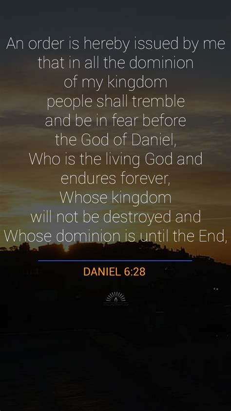 Daniel Chapter 6 | Daily Holy Bible Reading