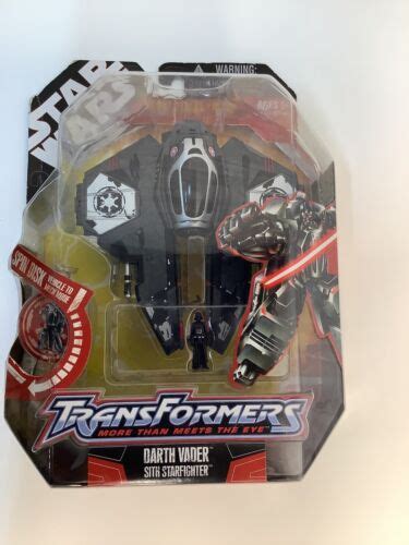 Star Wars Transformers Sith Starfighter Darth Vader Hasbro Disney New