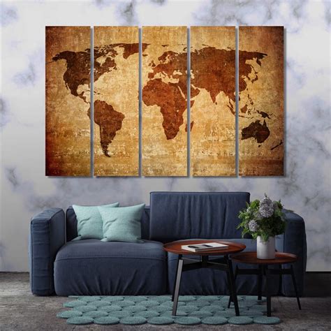 World Map Living Room Brigid Theodora