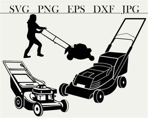 Lawn Mower Svg Landscaping Cut File Svg Files Silhouette Cut Files