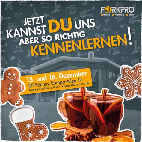 Einladung Zur Weihnachts Er Ffnungsfeier Der Forkpro F Rdertechnik