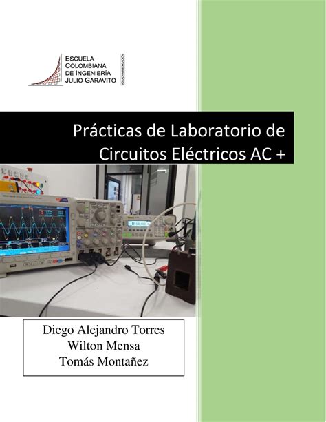 Práctica 4 Circuito RC en AC 2023 Prcticas de Laboratorio de