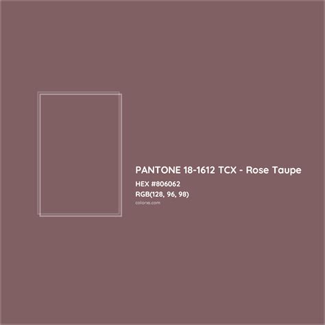 About Pantone 18 1612 Tcx Rose Taupe Color Color Codes Similar