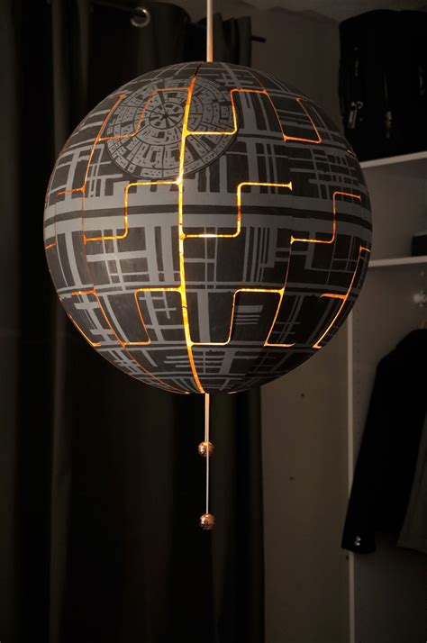 Star Wars Comment Transformer Votre Lustre Ikea En Toile De La Mort