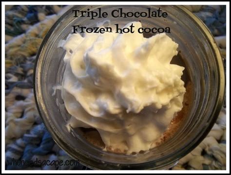 Triple Chocolate Frozen Hot Cocoa