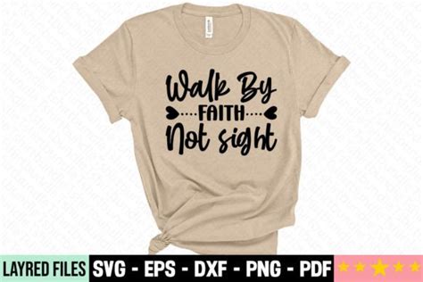 Walk By Faith Not Sight Svg Graphic By Craft Store Creative Fabrica