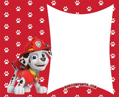 Colección de marcos con personajes de Paw Patrol o Patrulla Canina