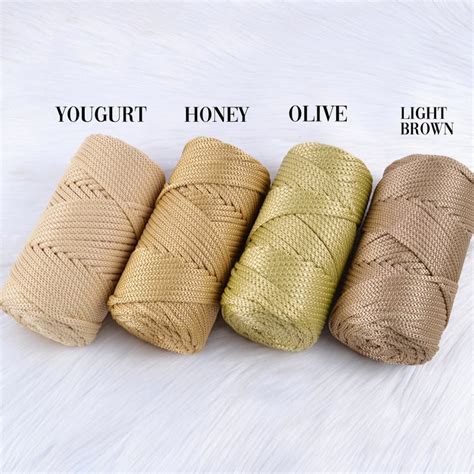 Polyester Macrame Rope 4 Mm XL Polyester Cord Yarn For Etsy