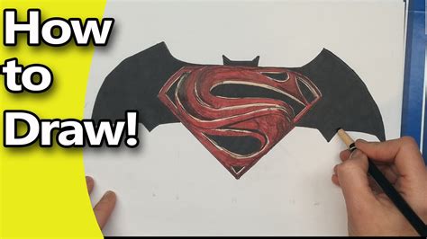 Superman And Batman Symbol Drawing