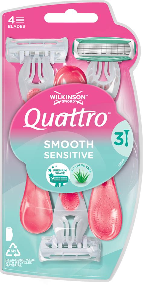 WILKINSON SWORD Smooth Sensitive Quattro Maszynki Do Golenia 4