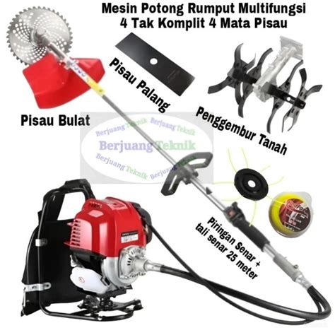 Jual Mesin Potong Rumput Multifungsi Tak Gx Komplit Mata Pisau