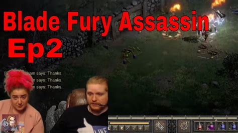 Diablo Ii Resurrected Leveling My Blade Fury Assassin Live Stream