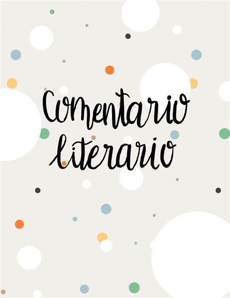 Esquema comentario de texto literario | Grafiken und Mindmaps von Spagnolo | Docsity