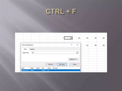 Excel Shortcut Keys And Formulas Ppt