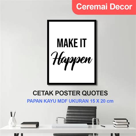 Jual Cm Decor Kata Mutiara Quotes Motivasi Hiasan Dinding Aesthetic Pajangan Rumah Wall Decor