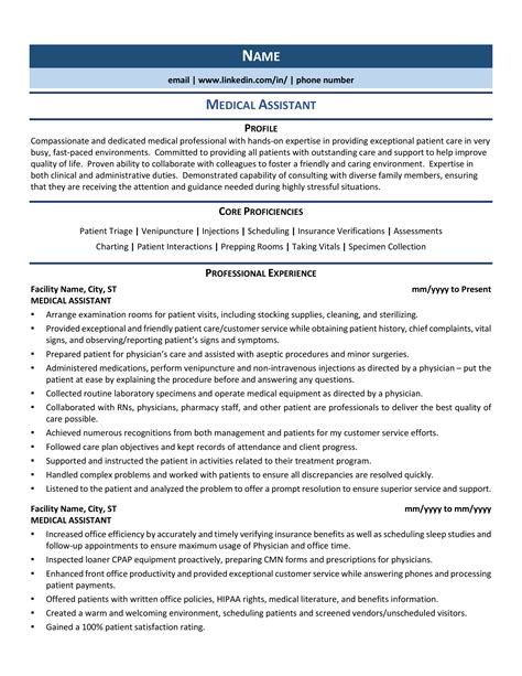 Medical Assistant Resume Example And Guide 2021 Zipjob