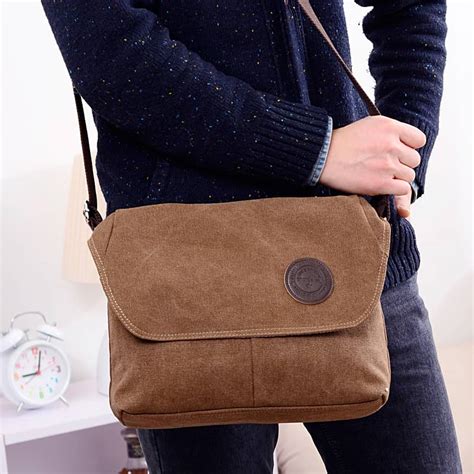 Sac Besace Pour Homme En Toile Sac Bandouli Re