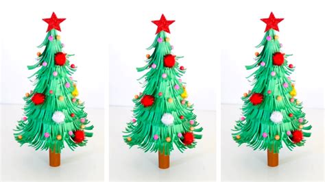 Manualidad de ÁRBOL de NAVIDAD de papel para niños