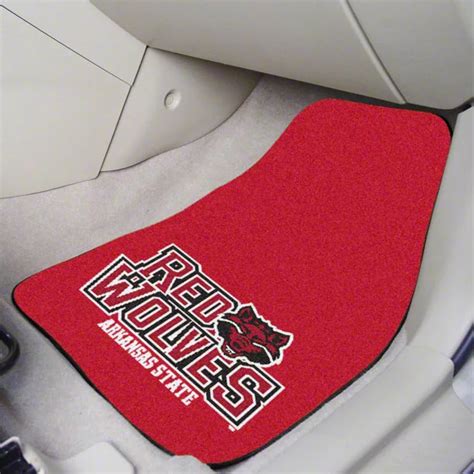 Challenger Carpet Front Floor Mats With Arkansas State University Logo