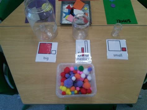 Big And Small Pom Pom Sorting Eyfs Eyfs Big And Small Small