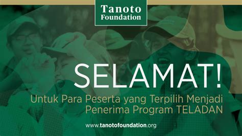 Beasiswa Tanoto Foundation Homecare