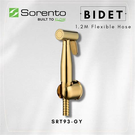 Sorento Bathroom Hand Bidet C W M Flexible Hose Holder Rose Gold