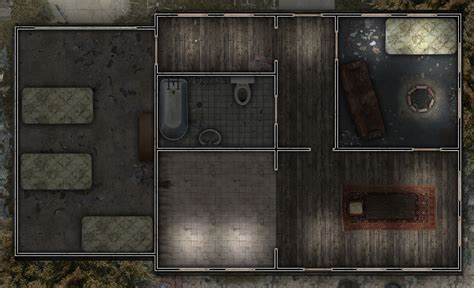 Derelict House Day By Altegore Dungeon Tiles Dungeon Maps House Map