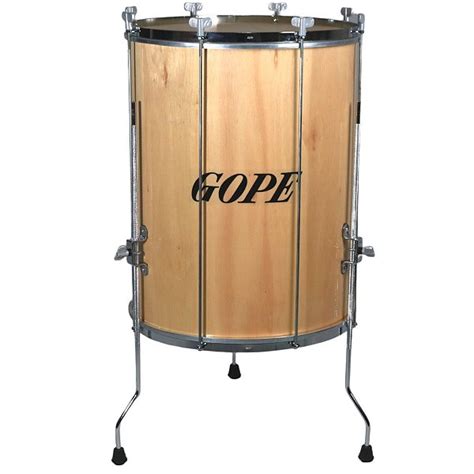 Surdo Gope Cm Madeira Aro Cromado C Trip Instrumentos De