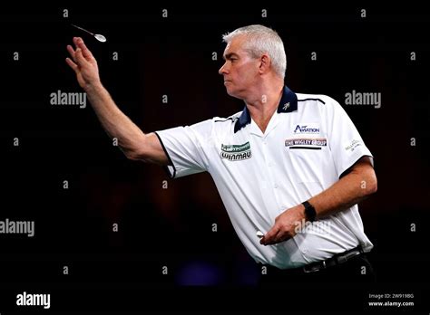 Steve Beaton during his match against Daryl Gurney on day nine of the ...