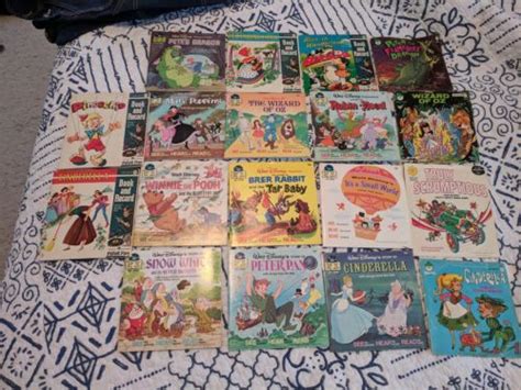 Disney Book Record Read Along Peter Pan Records Vintage