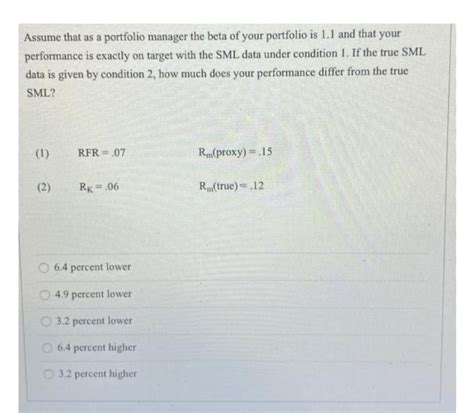 Answered Assume That As A Portfolio Manager The Bartleby