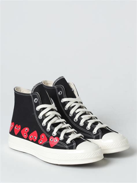 Comme Des Garçons Play X Converse Outlet Shoes men Black Comme Des