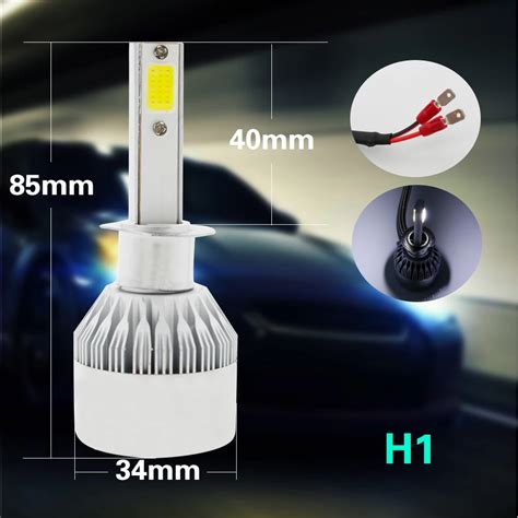 30W COB LED Car Headlamp 12V H1 Led H3 H4 H7 H11 Car Headlight Kit