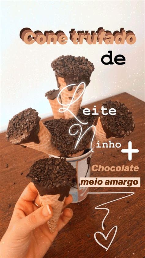 Cone Trufado Receitas Cone Trufado Cones De Chocolate Como Fazer