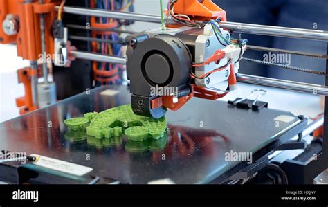 Three Dimensional Plastic D Printer Stock Photo Alamy