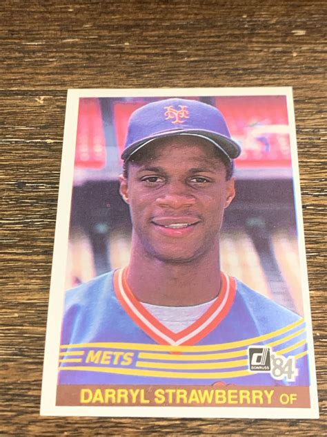 Donruss Darryl Strawberry Mets Rc Rookie Nm Mt Or Better Ebay