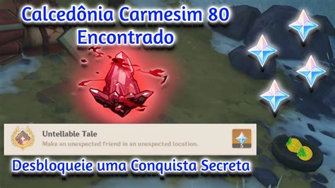 Calced Nia Carmesim Encontrada Ba E Conquista Secreta Genshin