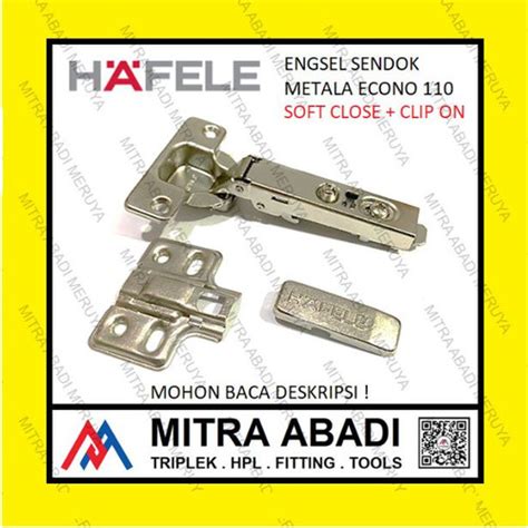 Jual Engsel Sendok Lemari HAFELE Metalla Econo 110 Soft Close Slow