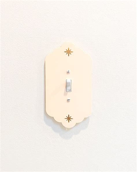 Scalloped Star Light Switch Plate Cover Light Switch Cover Custom Switch Plate Cover Etsy