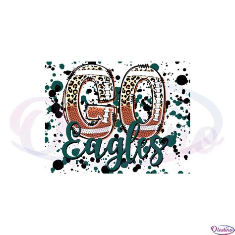 Go Eagles Football Splatter Svg For Cricut Sublimation Files