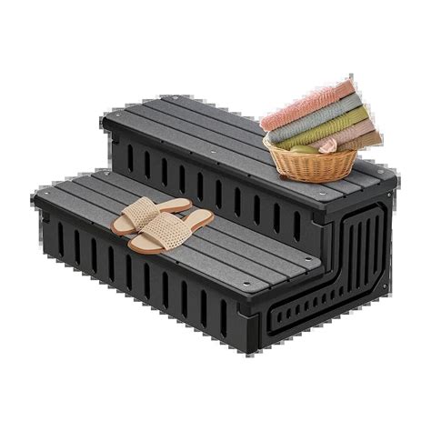 Marudina Hot Tub Steps With Removable Fabric Cover